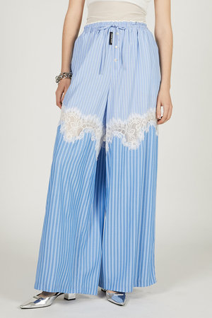 プランク プロジェクト/PRANK PROJECTのストライプコンビレースパジャマパンツ / Striped Combination Lace Pajama Pants(110600/110601)