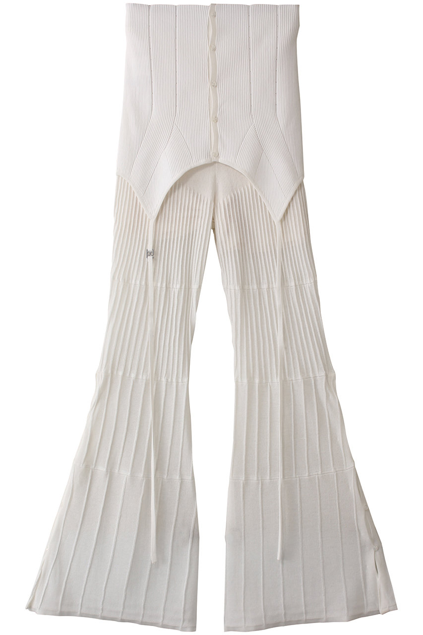 PRANK PROJECT マルチウェイレイヤードニットパンツ / Multiway Layered Knit Pants (IVR(アイボリー), 38) プランク プロジェクト ELLE SHOP PRANK PROJECT マルチウェイレイヤードニットパンツ / Multiway Layered Knit Pants (IVR(アイボリー), 38) プランク プロジェクト ELLE SHOP