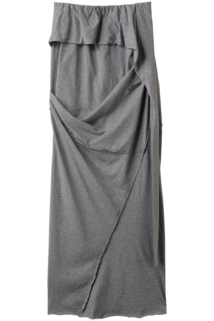 プランク プロジェクト/PRANK PROJECTのレイヤードアシメドレープスカート / Layered Asymmetrical Draped Skirt(GRY(グレー)/31251515101)
