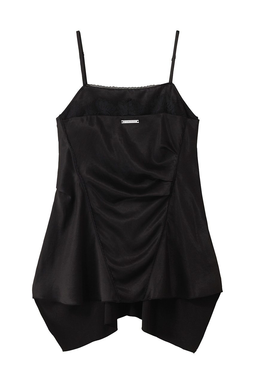 PRANK PROJECT アシメランジェリーキャミチュニック / Asymmetrical Lingerie Ccami Tunic (BLK(ブラック), FREE) プランク プロジェクト ELLE SHOP PRANK PROJECT アシメランジェリーキャミチュニック / Asymmetrical Lingerie Ccami Tunic (BLK(ブラック), FREE) プランク プロジェクト ELLE SHOP