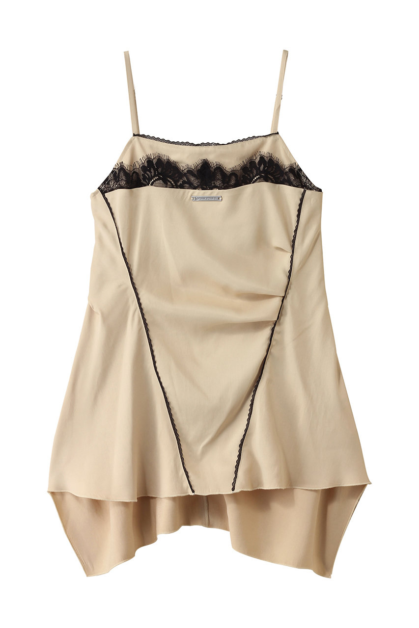 PRANK PROJECT アシメランジェリーキャミチュニック / Asymmetrical Lingerie Ccami Tunic (L.YEL(ライトイエロー), FREE) プランク プロジェクト ELLE SHOP PRANK PROJECT アシメランジェリーキャミチュニック / Asymmetrical Lingerie Ccami Tunic (L.YEL(ライトイエロー), FREE) プランク プロジェクト ELLE SHOP