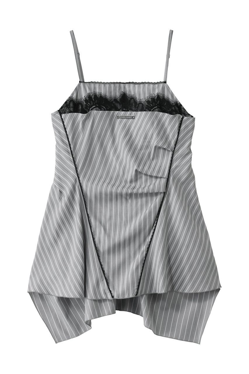 PRANK PROJECT アシメランジェリーキャミチュニック / Asymmetrical Lingerie Ccami Tunic (GRY(グレー), FREE) プランク プロジェクト ELLE SHOP PRANK PROJECT アシメランジェリーキャミチュニック / Asymmetrical Lingerie Ccami Tunic (GRY(グレー), FREE) プランク プロジェクト ELLE SHOP