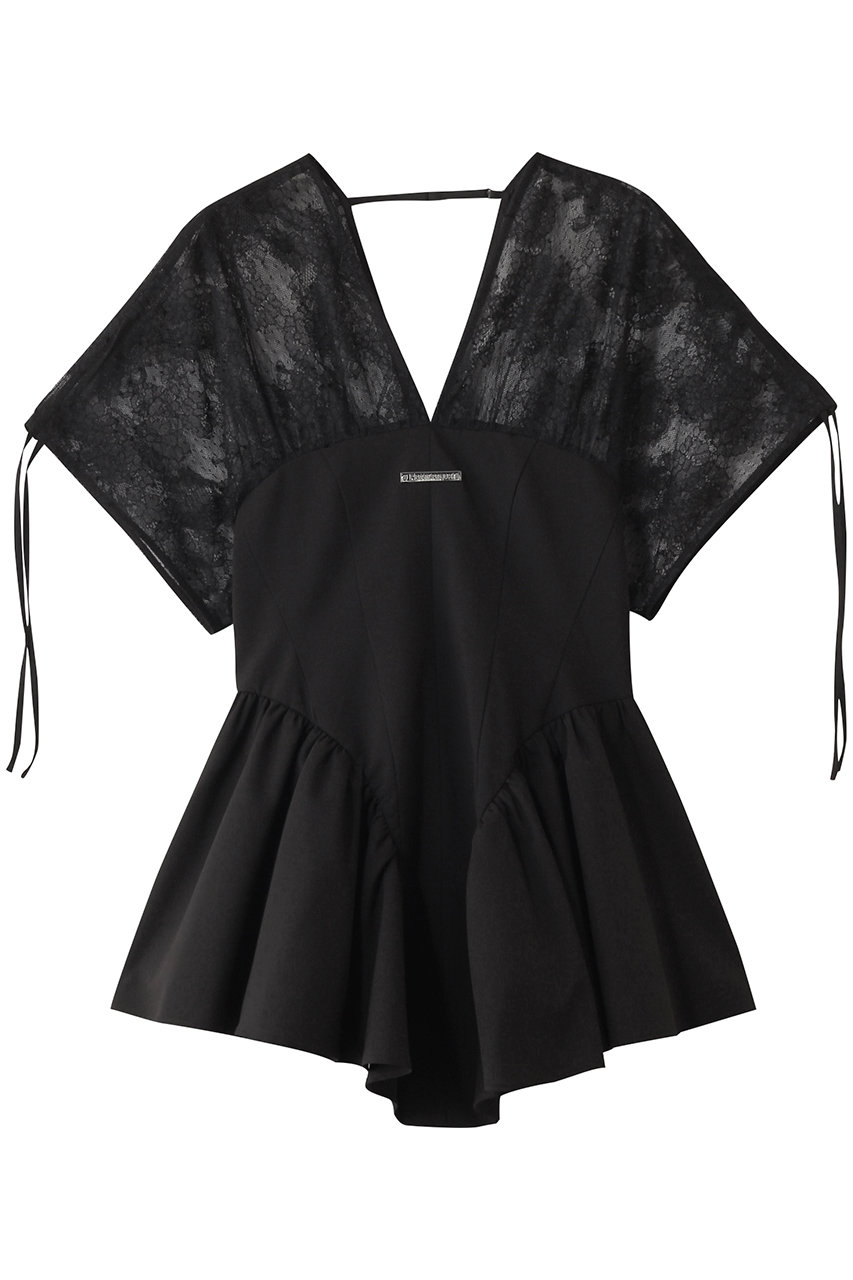 PRANK PROJECT バルーンペプラムチュニック / Balloon Peplum Tunic (BLK(ブラック), FREE) プランク プロジェクト ELLE SHOP PRANK PROJECT バルーンペプラムチュニック / Balloon Peplum Tunic (BLK(ブラック), FREE) プランク プロジェクト ELLE SHOP