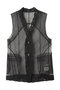トリムレースチュールジレ / Trimmed Lace Tulle Gilet プランク プロジェクト/PRANK PROJECT BLK(ブラック)