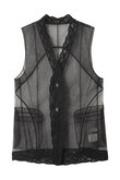 トリムレースチュールジレ / Trimmed Lace Tulle Gilet
