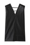 フロントレザーボクシーVネックトップ / Front Leather Boxy V Neck Top プランク プロジェクト/PRANK PROJECT BLK(ブラック)