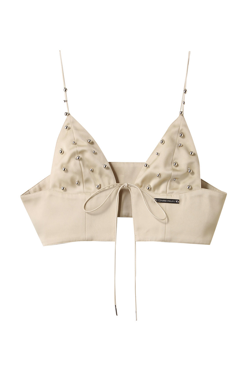 PRANK PROJECT メタルパーツブラ / Metal Part Bra (BGE(ベージュ), FREE) プランク プロジェクト ELLE SHOP PRANK PROJECT メタルパーツブラ / Metal Part Bra (BGE(ベージュ), FREE) プランク プロジェクト ELLE SHOP