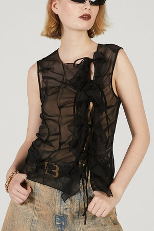 プランク プロジェクト/PRANK PROJECTのランダムタックシアータンク / Random Tuck Shear Tank(110400/110401)