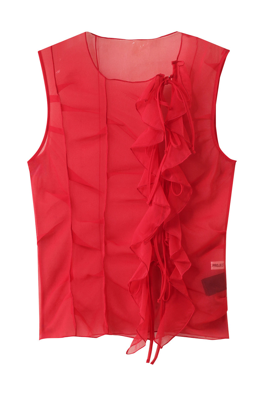 プランク プロジェクト/PRANK PROJECTのランダムタックシアータンク / Random Tuck Shear Tank(RED(レッド)/31251315621)