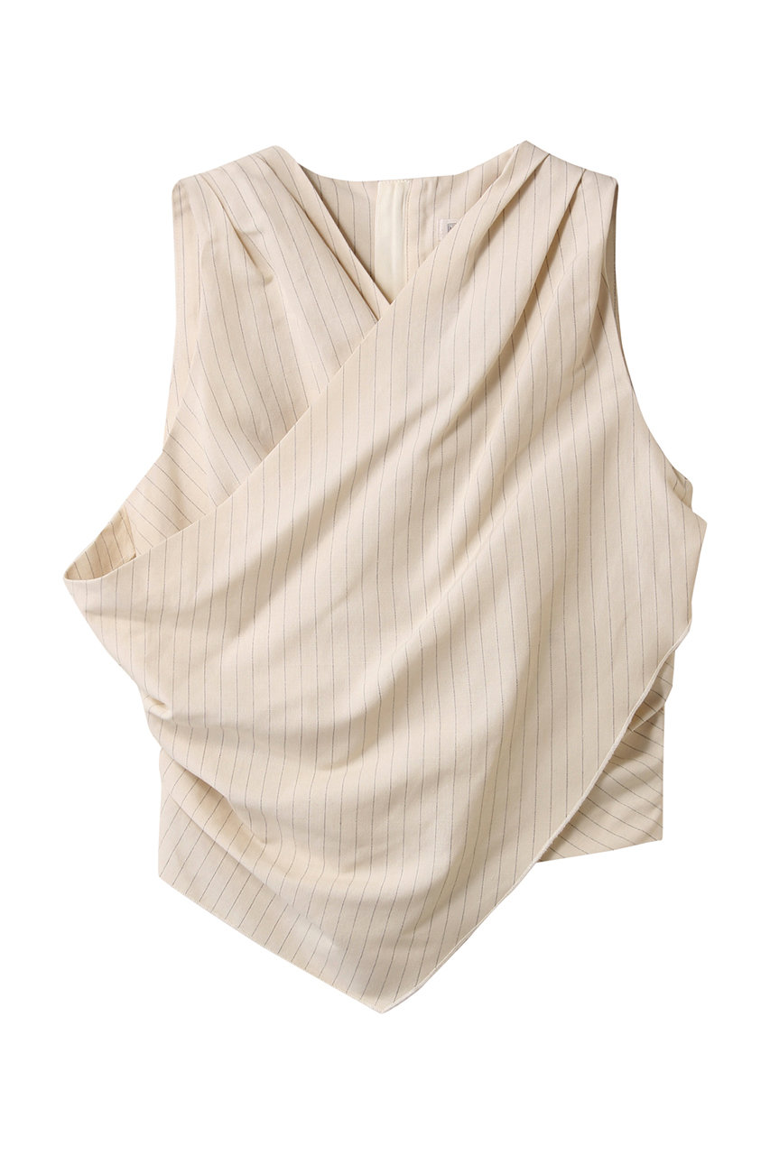 PRANK PROJECT ドレープフロントトップ / Draped Front Top (IVR(アイボリー), FREE) プランク プロジェクト ELLE SHOP PRANK PROJECT ドレープフロントトップ / Draped Front Top (IVR(アイボリー), FREE) プランク プロジェクト ELLE SHOP