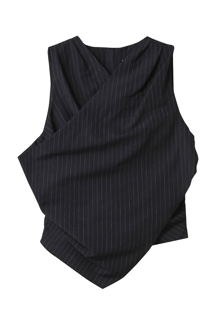 PRANK PROJECT ドレープフロントトップ / Draped Front Top (NVY(ネイビー), FREE) プランク プロジェクト ELLE SHOP PRANK PROJECT ドレープフロントトップ / Draped Front Top (NVY(ネイビー), FREE) プランク プロジェクト ELLE SHOP