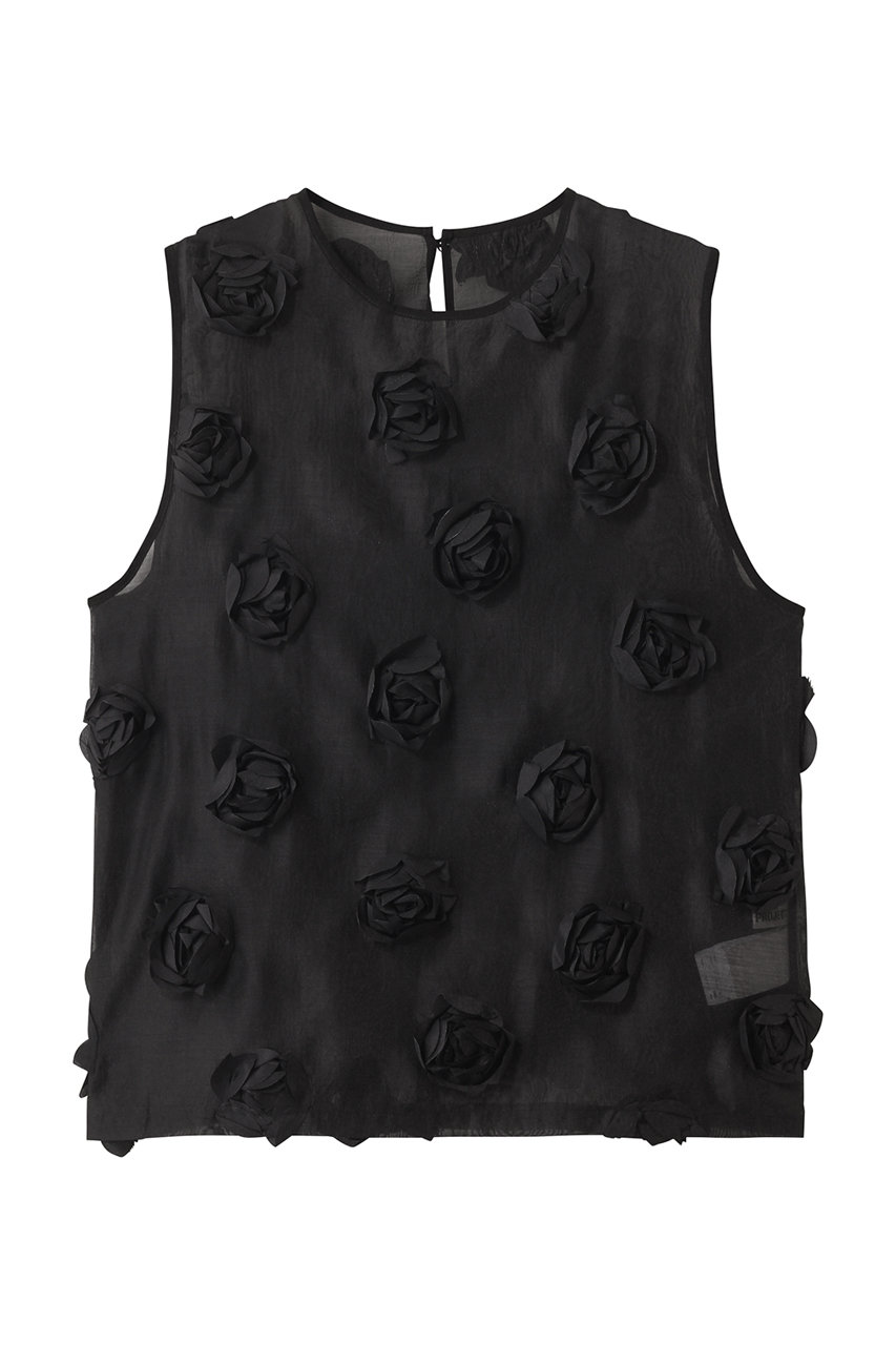PRANK PROJECT ローズスリーブベスト / Rose Sleeve Vest (BLK(ブラック), FREE) プランク プロジェクト ELLE SHOP PRANK PROJECT ローズスリーブベスト / Rose Sleeve Vest (BLK(ブラック), FREE) プランク プロジェクト ELLE SHOP