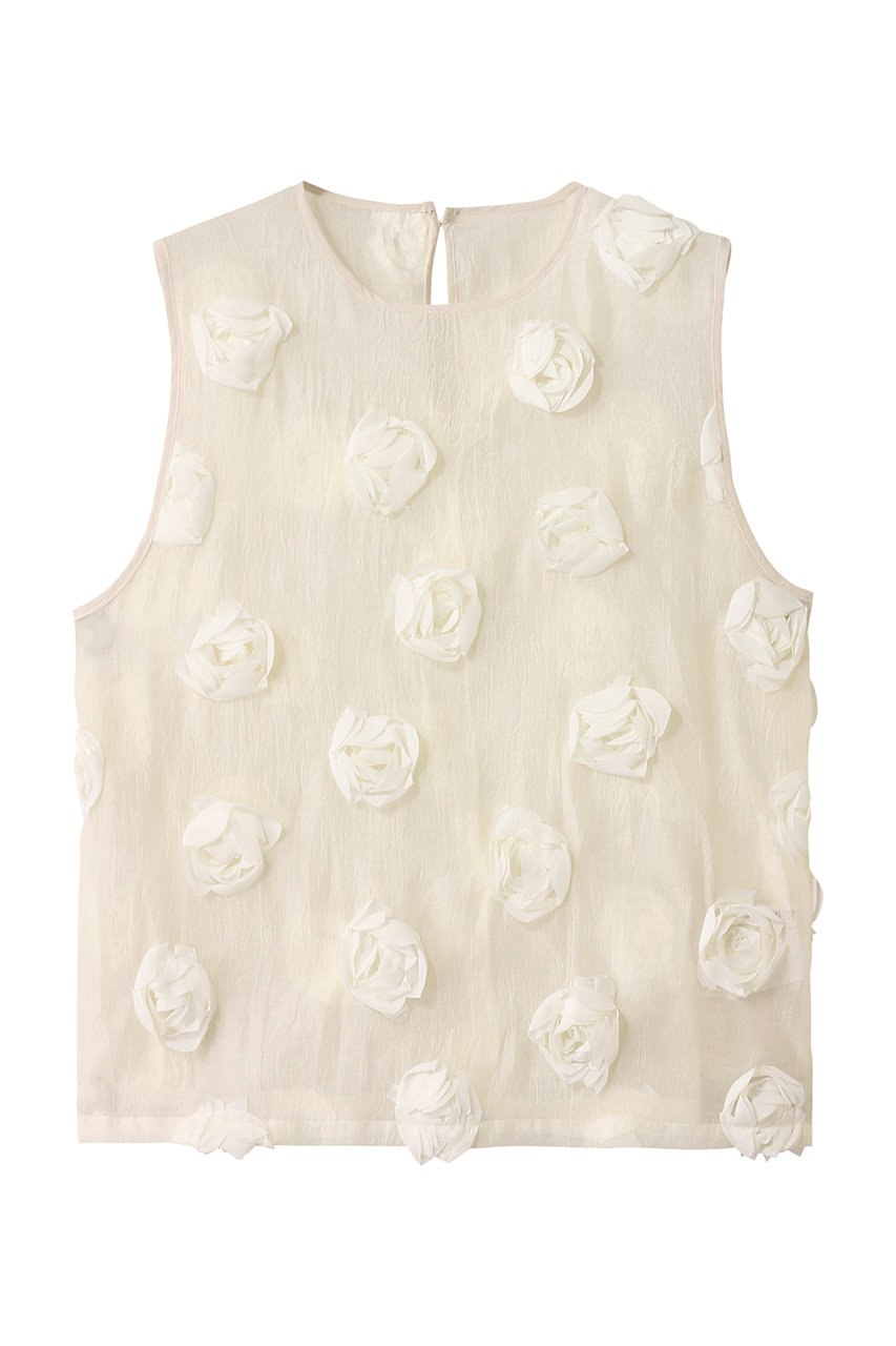 PRANK PROJECT ローズスリーブベスト / Rose Sleeve Vest (WHT(ホワイト), FREE) プランク プロジェクト ELLE SHOP PRANK PROJECT ローズスリーブベスト / Rose Sleeve Vest (WHT(ホワイト), FREE) プランク プロジェクト ELLE SHOP