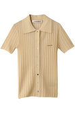 リブニットポロシャツ / Ribbed Knit Polo Shirt