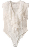 レースフリルボディースーツ / Lace Frill Bodysuit