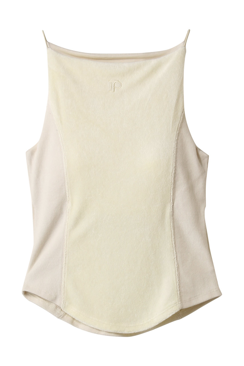 PRANK PROJECT カップ付きパイルキャミ / Pile Camisole With Cup (YEL(イエロー), FREE) プランク プロジェクト ELLE SHOP PRANK PROJECT カップ付きパイルキャミ / Pile Camisole With Cup (YEL(イエロー), FREE) プランク プロジェクト ELLE SHOP