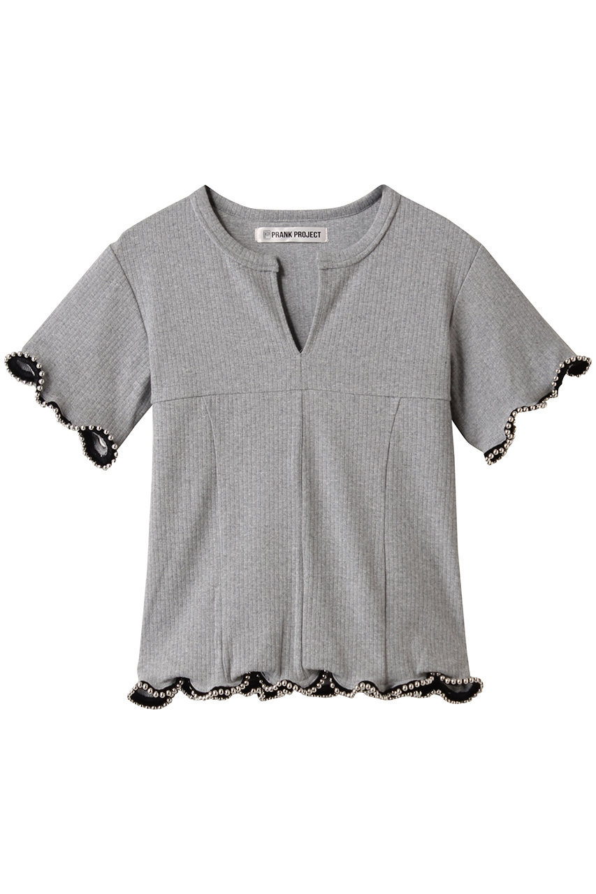PRANK PROJECT チェーンヘムトップ / Chain Hem Top (C.GRY(チャコールグレー), FREE) プランク プロジェクト ELLE SHOP PRANK PROJECT チェーンヘムトップ / Chain Hem Top (C.GRY(チャコールグレー), FREE) プランク プロジェクト ELLE SHOP