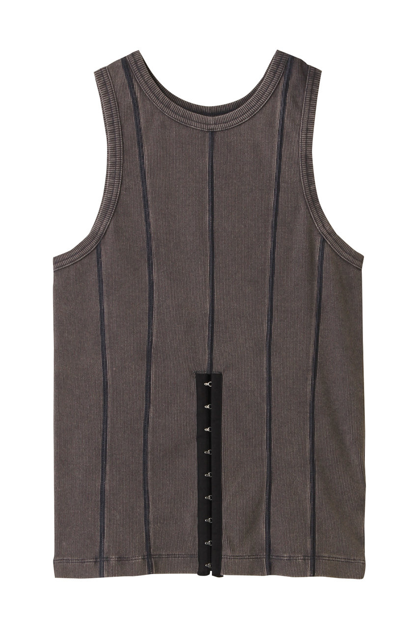 PRANK PROJECT 2WAYフックアイタンク / 2WAY Hook Eye Tank (C.GRY(チャコールグレー), FREE) プランク プロジェクト ELLE SHOP PRANK PROJECT 2WAYフックアイタンク / 2WAY Hook Eye Tank (C.GRY(チャコールグレー), FREE) プランク プロジェクト ELLE SHOP