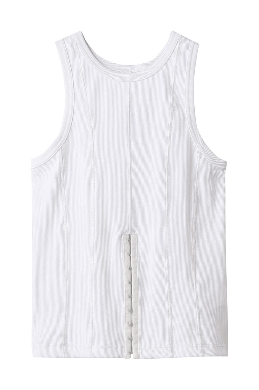 PRANK PROJECT 2WAYフックアイタンク / 2WAY Hook Eye Tank (WHT(ホワイト), FREE) プランク プロジェクト ELLE SHOP PRANK PROJECT 2WAYフックアイタンク / 2WAY Hook Eye Tank (WHT(ホワイト), FREE) プランク プロジェクト ELLE SHOP