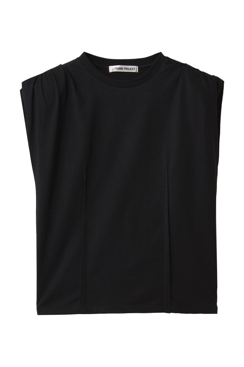 PRANK PROJECT パワーショルダーTシャツ / Power Shoulder T-Shirt (BLK(ブラック), FREE) プランク プロジェクト ELLE SHOP PRANK PROJECT パワーショルダーTシャツ / Power Shoulder T-Shirt (BLK(ブラック), FREE) プランク プロジェクト ELLE SHOP