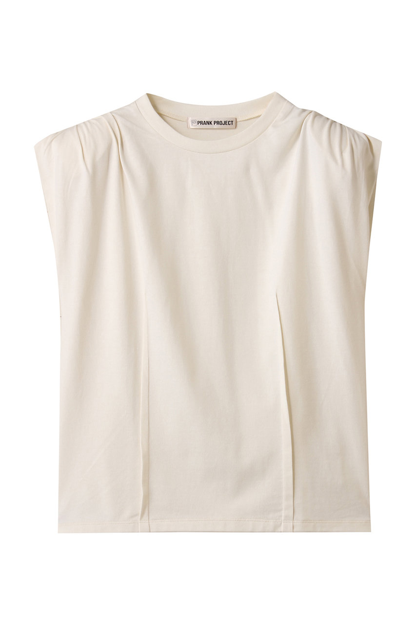 PRANK PROJECT パワーショルダーTシャツ / Power Shoulder T-Shirt (WHT(ホワイト), FREE) プランク プロジェクト ELLE SHOP PRANK PROJECT パワーショルダーTシャツ / Power Shoulder T-Shirt (WHT(ホワイト), FREE) プランク プロジェクト ELLE SHOP