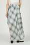 ドレープシアーチェックスカート / Draped Sheer Check Skirt プランク プロジェクト/PRANK PROJECT