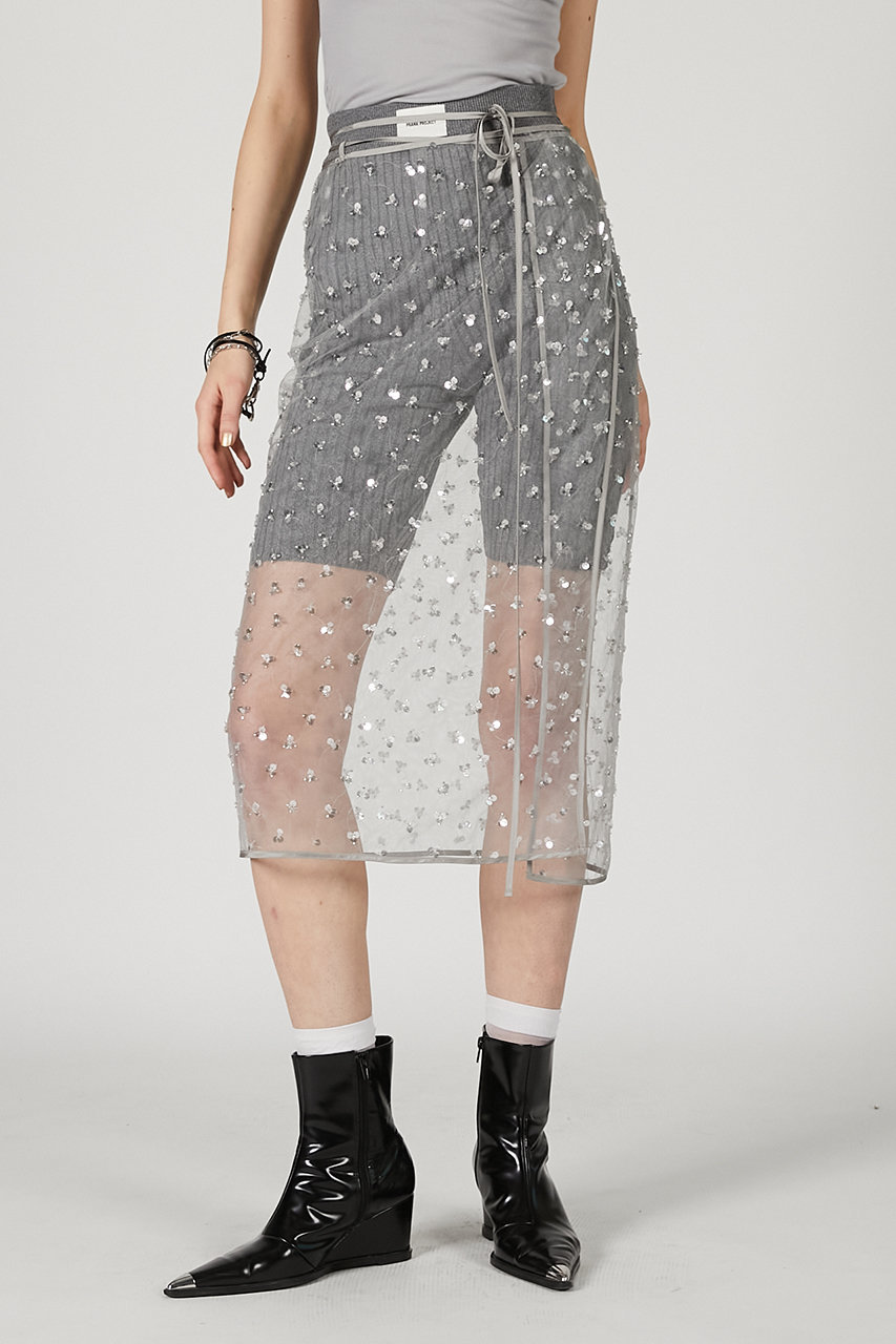 Sequined Wrap Skirt