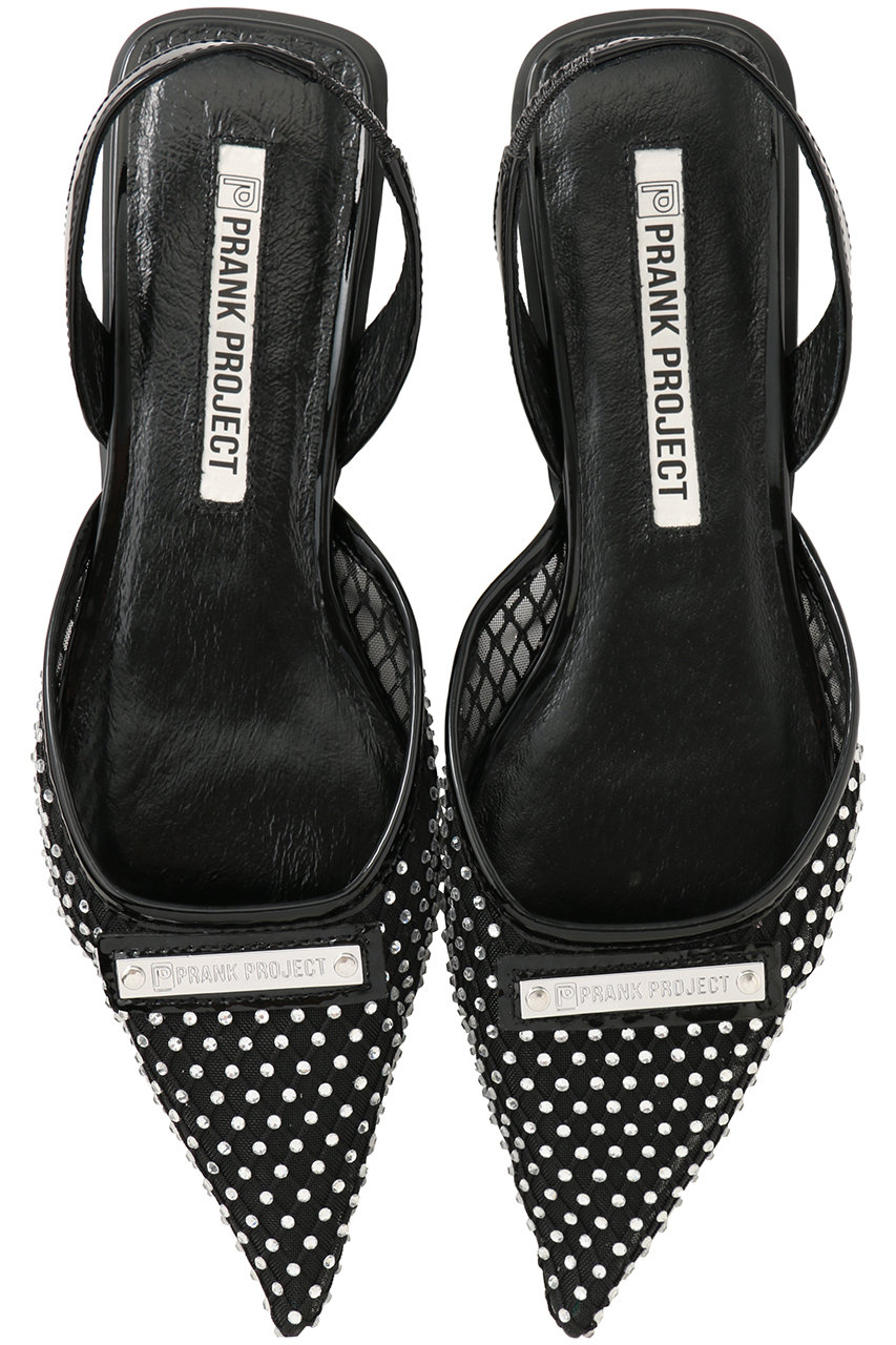 プランク プロジェクト/PRANK PROJECTのポインテッドフラットビジューパンプス(BLK(ブラック)/31259565101)