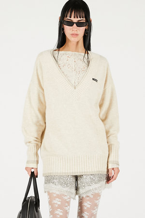 プランク プロジェクト/PRANK PROJECTのアンゴラウールVネックニット(110300/110301)