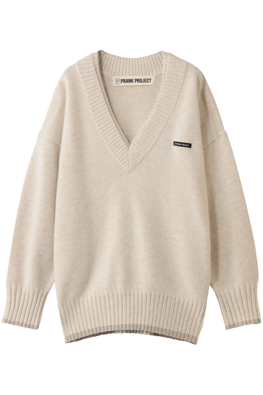 プランク プロジェクト/PRANK PROJECTのアンゴラウールVネックニット(WHT(ホワイト)/31252365113)