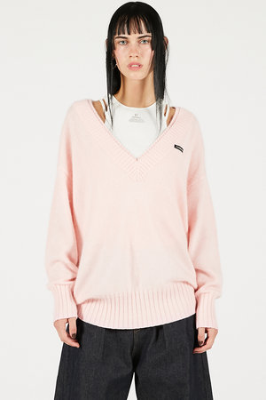 プランク プロジェクト/PRANK PROJECTのアンゴラウールVネックニット(110300/110301)