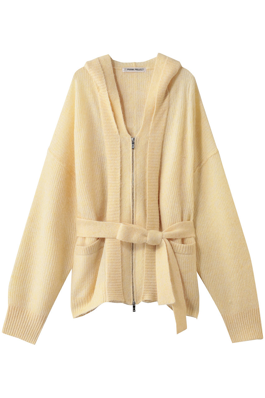 プランク プロジェクト/PRANK PROJECTのフーデッドジップカーディガン(YEL(イエロー)/31252366105)