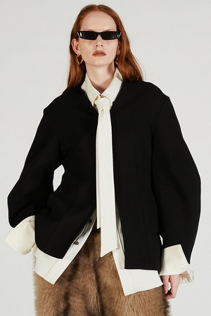 プランク プロジェクト/PRANK PROJECTのコクーンスリーブジップトップ / Cocoon Sleeve Zip Top(110800/110801)