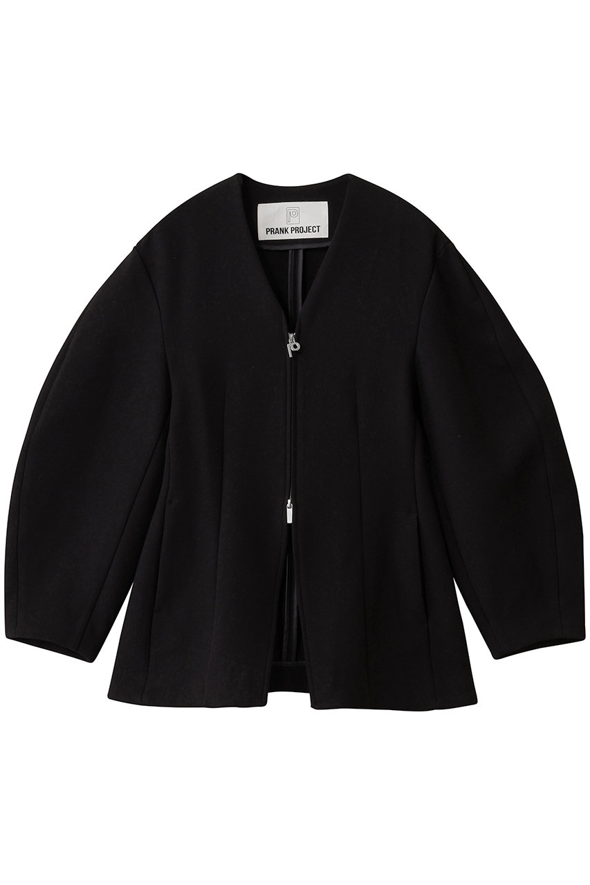 PRANK PROJECT コクーンスリーブジップトップ / Cocoon Sleeve Zip Top (BLK(ブラック), FREE) プランク プロジェクト ELLE SHOP PRANK PROJECT コクーンスリーブジップトップ / Cocoon Sleeve Zip Top (BLK(ブラック), FREE) プランク プロジェクト ELLE SHOP