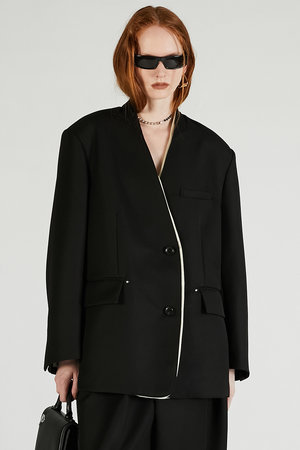 PRANK PROJECT プランクプロジェクト カジュアルジャケット F 黒 【古着】【中古】 25SS】PRANK PROJECT プランクプロジェクト / Oversized Jacket