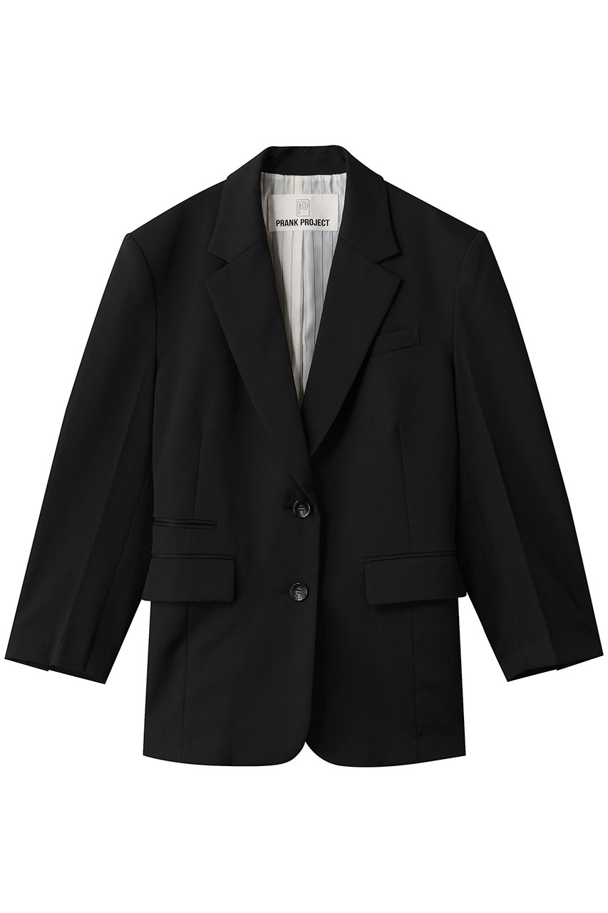 PRANK PROJECT ベルテッドジャケット / Belted Jacket (BLK(ブラック), FREE) プランク プロジェクト ELLE SHOP PRANK PROJECT ベルテッドジャケット / Belted Jacket (BLK(ブラック), FREE) プランク プロジェクト ELLE SHOP
