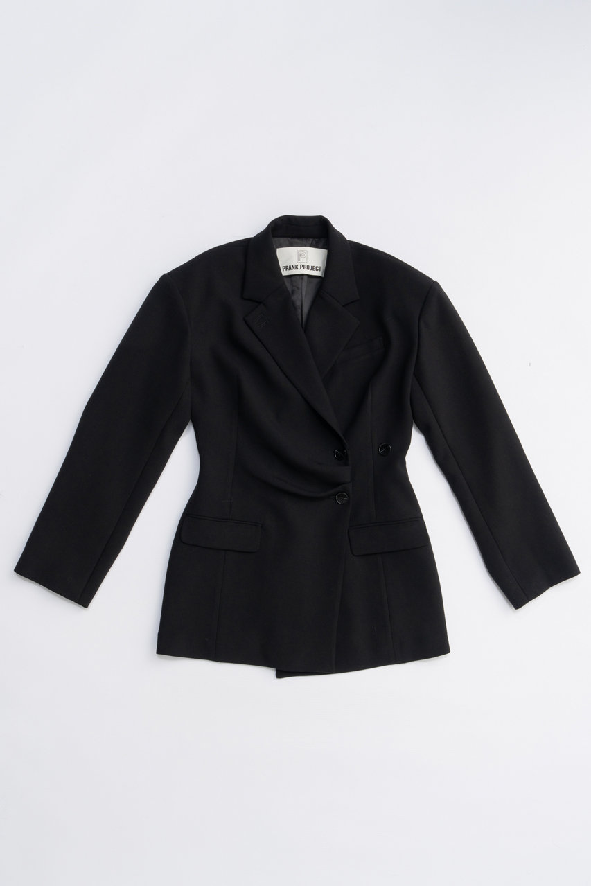 PRANK PROJECT ツイストタックジャケット / Twist-tuck jacket (BLK(ブラック), 36) プランク プロジェクト ELLE SHOP PRANK PROJECT ツイストタックジャケット / Twist-tuck jacket (BLK(ブラック), 36) プランク プロジェクト ELLE SHOP