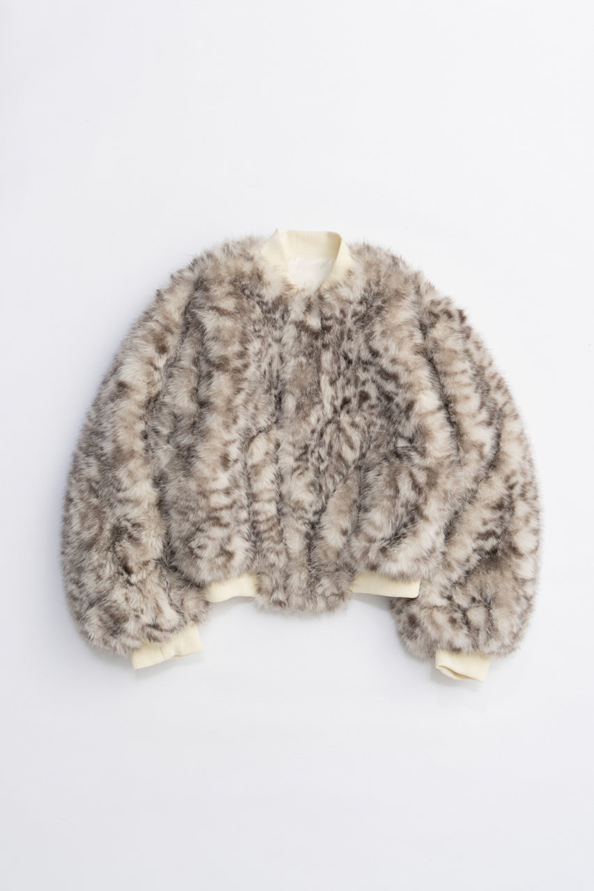 PRANK PROJECT リバーシブルファーMA-1 / Reversible fur MA-1 (IVR(アイボリー), FREE) プランク プロジェクト ELLE SHOP PRANK PROJECT リバーシブルファーMA-1 / Reversible fur MA-1 (IVR(アイボリー), FREE) プランク プロジェクト ELLE SHOP