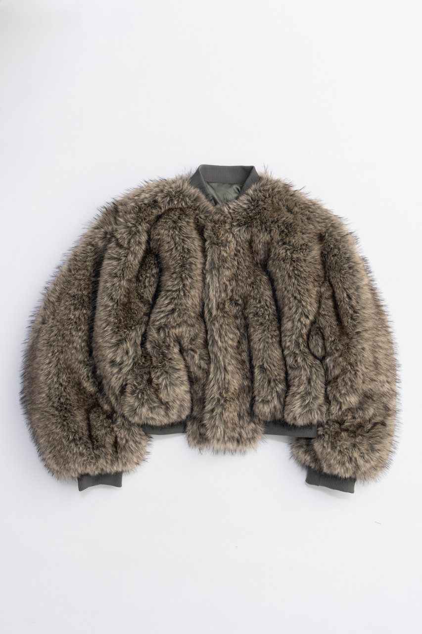 PRANK PROJECT リバーシブルファーMA-1 / Reversible fur MA-1 (KHK(カーキ), FREE) プランク プロジェクト ELLE SHOP PRANK PROJECT リバーシブルファーMA-1 / Reversible fur MA-1 (KHK(カーキ), FREE) プランク プロジェクト ELLE SHOP