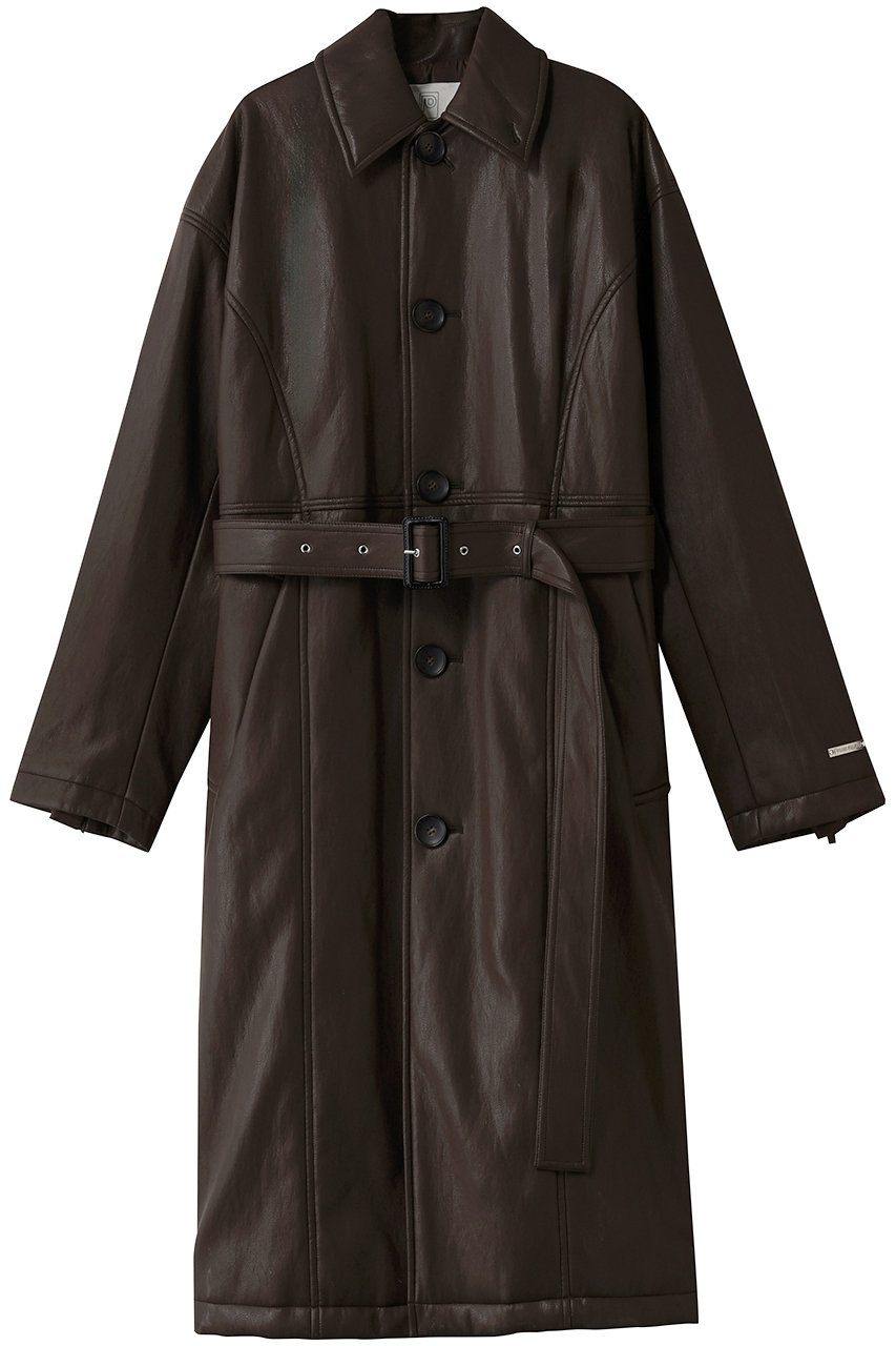 PRANK PROJECT ヴィーガンレザーオーバーロングコート / Vegan Leather Overlong Coat (BRN(ブラウン), FREE) プランク プロジェクト ELLE SHOP PRANK PROJECT ヴィーガンレザーオーバーロングコート / Vegan Leather Overlong Coat (BRN(ブラウン), FREE) プランク プロジェクト ELLE SHOP