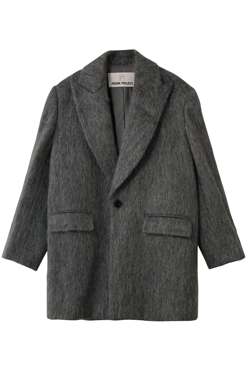 プランク プロジェクト/PRANK PROJECTのモヘアシャギーテーラードコート / Mohair Shaggy Tailored Coat(GRY(グレー)/31252165902)