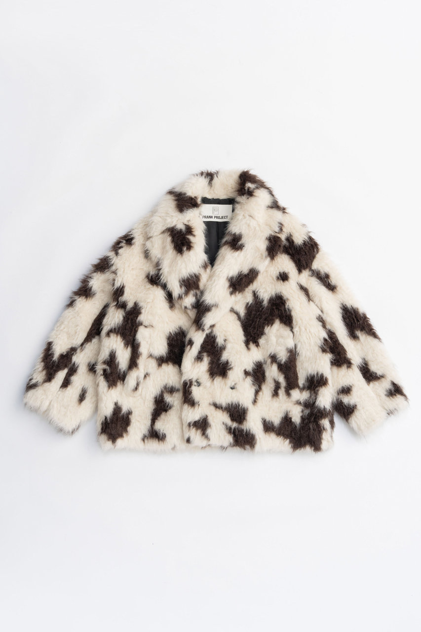 PRANK PROJECT ミックスパターンファージャケット / Mix Pattern Fur Jacket (MLT(マルチカラー), FREE) プランク プロジェクト ELLE SHOP PRANK PROJECT ミックスパターンファージャケット / Mix Pattern Fur Jacket (MLT(マルチカラー), FREE) プランク プロジェクト ELLE SHOP