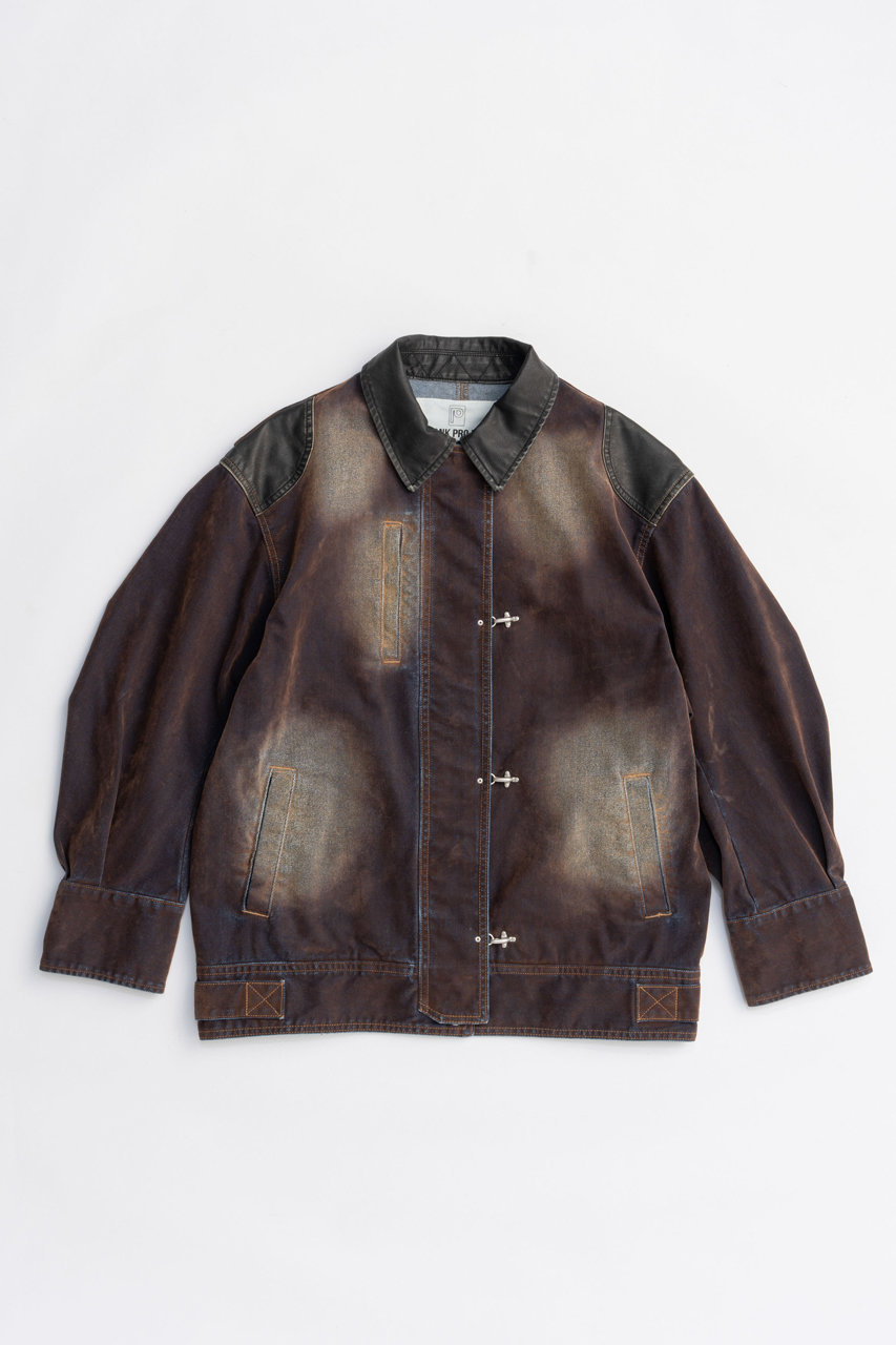PRANK PROJECT フロッキーデニムジャケット / Flocky Denim Jacket (CML(キャメル), FREE) プランク プロジェクト ELLE SHOP PRANK PROJECT フロッキーデニムジャケット / Flocky Denim Jacket (CML(キャメル), FREE) プランク プロジェクト ELLE SHOP