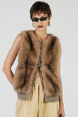 ファートリミングベスト / Fur Trimmed Vest