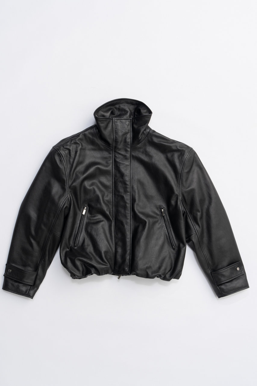 PRANK PROJECT SHEEPレザハイネックーブルゾン / SHEEP Leather High Neck Blouson (BLK(ブラック), FREE) プランク プロジェクト ELLE SHOP PRANK PROJECT SHEEPレザハイネックーブルゾン / SHEEP Leather High Neck Blouson (BLK(ブラック), FREE) プランク プロジェクト ELLE SHOP
