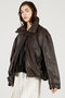 【予約販売】SHEEPレザーハイネックーブルゾン / SHEEP Leather High Neck Blouson プランク プロジェクト/PRANK PROJECT