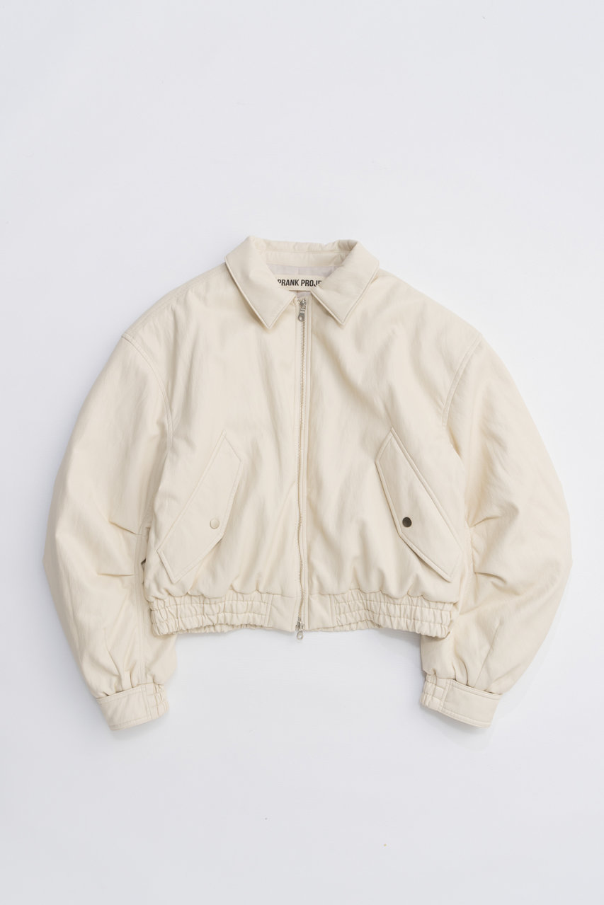 PRANK PROJECT フライトレザーボンバージャケット / Flight Leather Bomber Jacket (WHT(ホワイト), FREE) プランク プロジェクト ELLE SHOP PRANK PROJECT フライトレザーボンバージャケット / Flight Leather Bomber Jacket (WHT(ホワイト), FREE) プランク プロジェクト ELLE SHOP