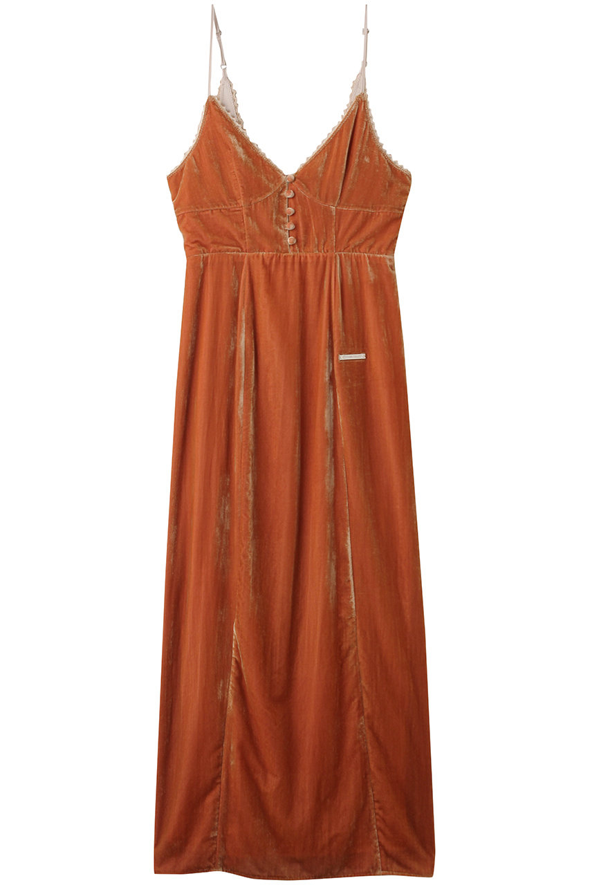 PRANK PROJECT 2WAYベロアキャミドレス / 2-Way Velour Camisole Dress (ORG(オレンジ), FREE) プランク プロジェクト ELLE SHOP