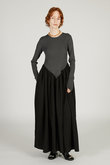 ニットコンビロングドレス / Knit Combination Long Dress