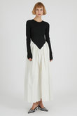 ニットコンビロングドレス / Knit Combination Long Dress